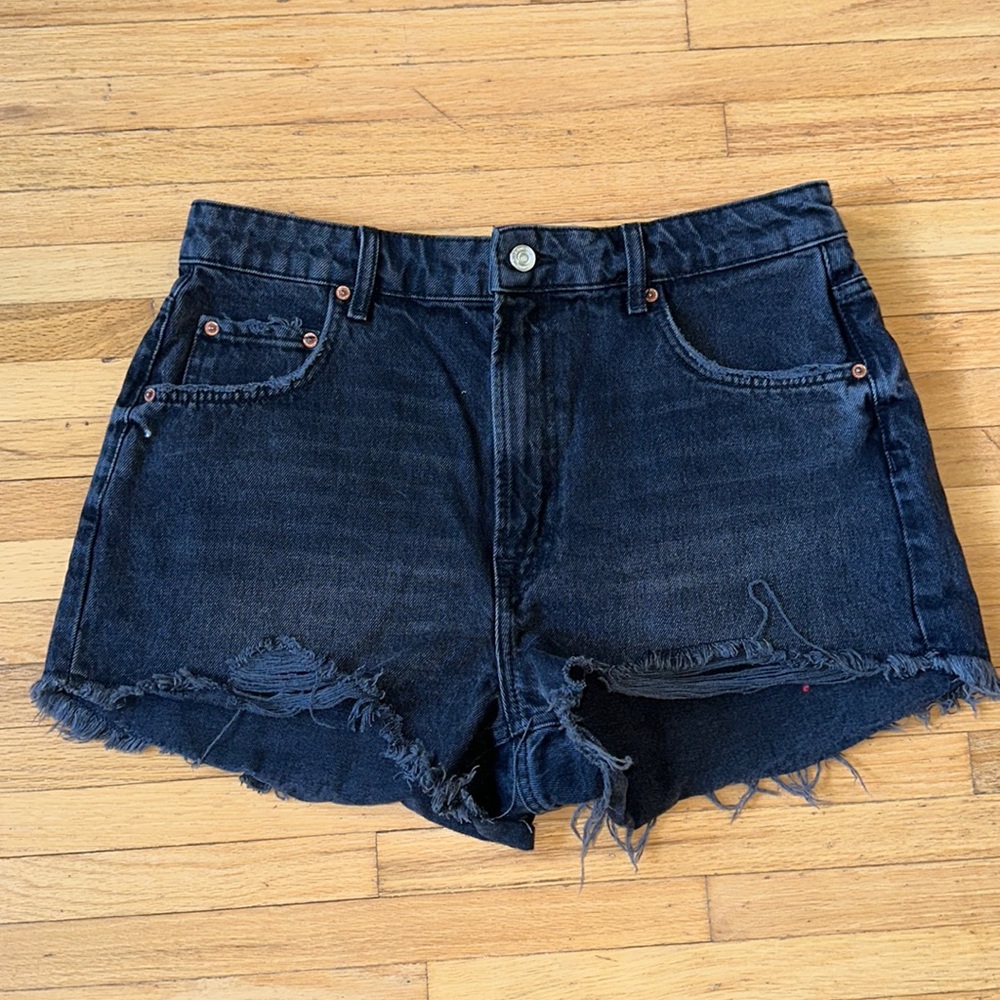 Zara Black Jean Shorts